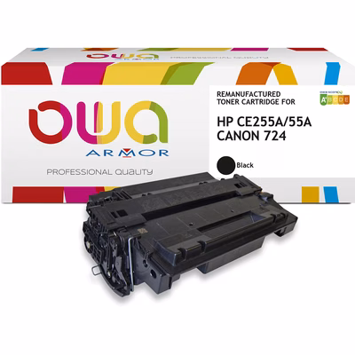 Immagine di Toner Laser rigenerato OWA HP CE255A nero