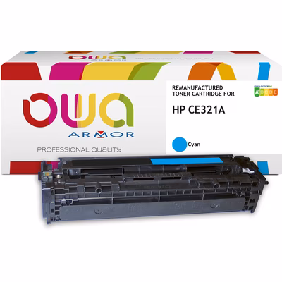 Immagine di Toner Laser rigenerato OWA HP CE321A ciano