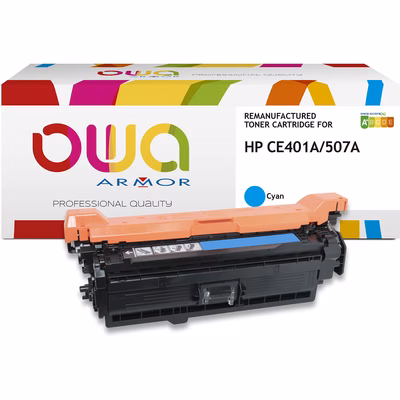 Immagine di Toner Laser rigenerato OWA HP CE401A ciano