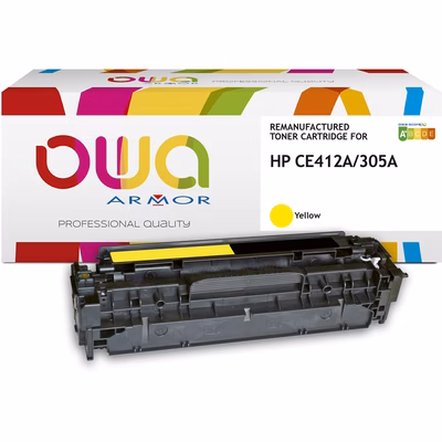 Immagine di Toner Laser rigenerato OWA HP CE412A giallo