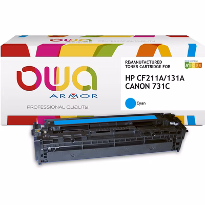 Immagine di Toner Laser rigenerato OWA HP CF211A ciano