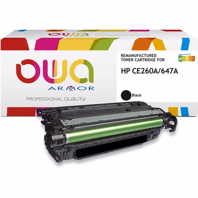 Immagine di Toner Laser rigenerato OWA HP CE260A nero