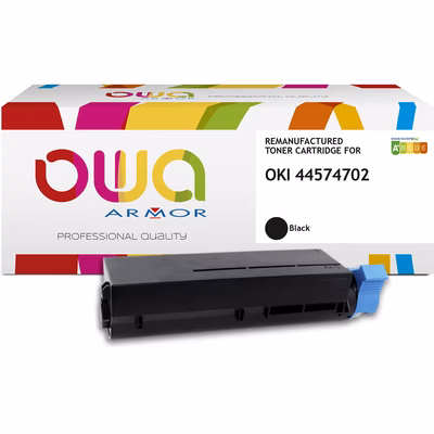 Immagine di Toner Laser rigenerato OWA OKI 44574702 nero