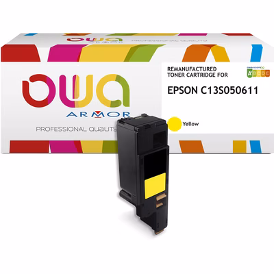 Immagine di Toner Laser rigenerato OWA EPSON C13S050611 giallo