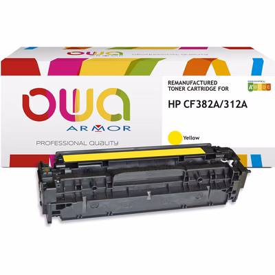 Immagine di Toner Laser rigenerato OWA HP CF382A giallo