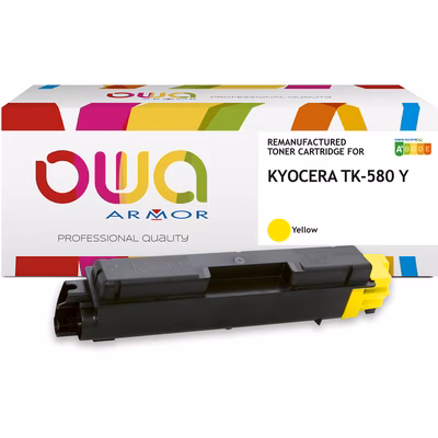 Immagine di Toner Laser rigenerato OWA KYOCERA TK-580Y giallo