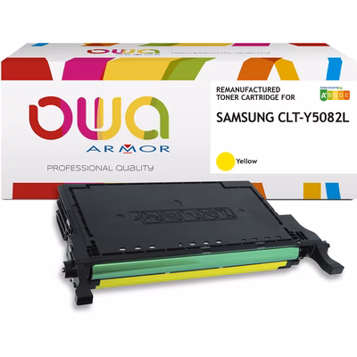 Immagine di Toner Laser rigenerato OWA SAMSUNG CLT-Y5082L giallo