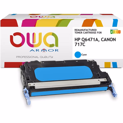 Immagine di Toner Laser rigenerato OWA HP Q6471A ciano