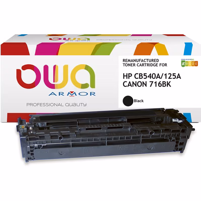 Immagine di Toner Laser rigenerato OWA HP CB540A nero