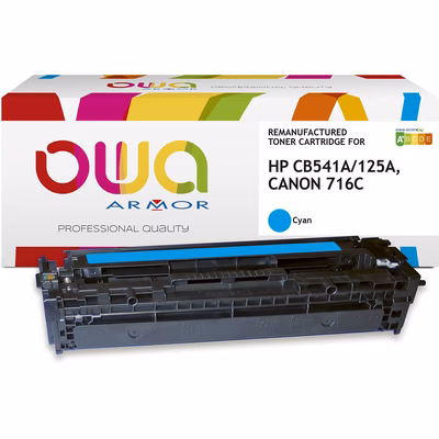 Immagine di Toner Laser rigenerato OWA HP CB541A ciano