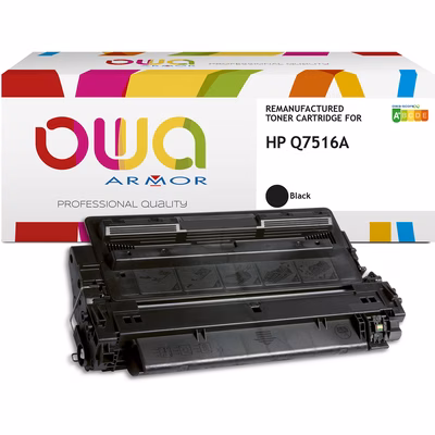 Immagine di Toner Laser rigenerato OWA HP Q7516A nero