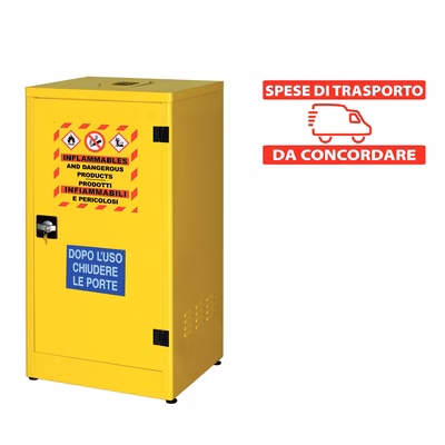 Immagine di Armadio metallico per liquidi infiammabili cm 110h (trasporto escluso)