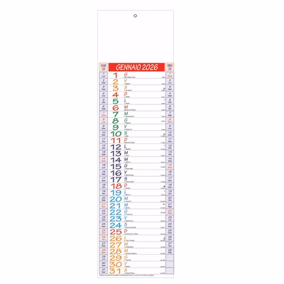 Immagine di Calendario Silhouette Multicolor cm 14x47