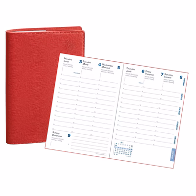 Immagine di Agenda Quo Vadis Equology Rigiro 9x12,5 rosso