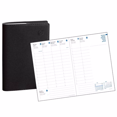 Immagine di Agenda Quo Vadis Equology Ministro 16x24 nero