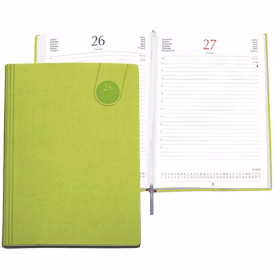 Immagine di Agenda Tavecchi giornaliera 17x24 verde acido 20+