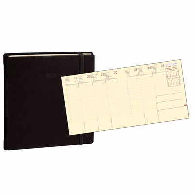 Immagine di Agenda Silk settimanale Esecutivo Prestige 16x16 nero