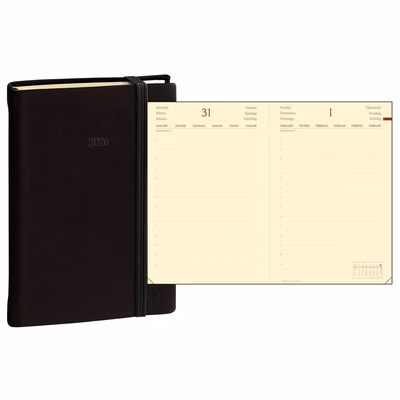 Immagine di Agenda Silk Daily 21 Prestige 13x21 nero