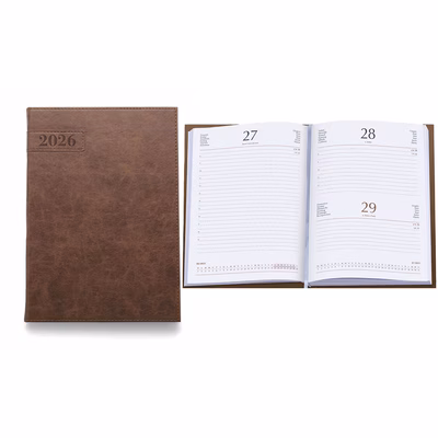Immagine di Agenda Flexy Soft giornaliera in PU termovirante 17x24 cuoio 20+