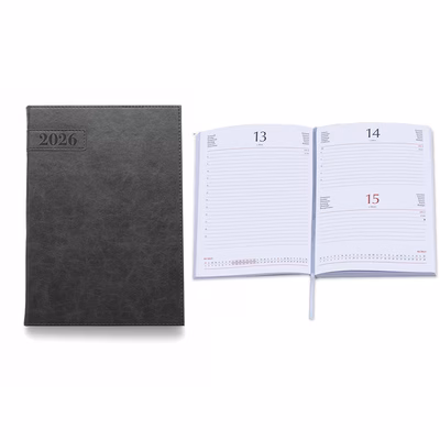 Immagine di Agenda Flexy Soft giornaliera in PU termovirante 15x21 nero 20+