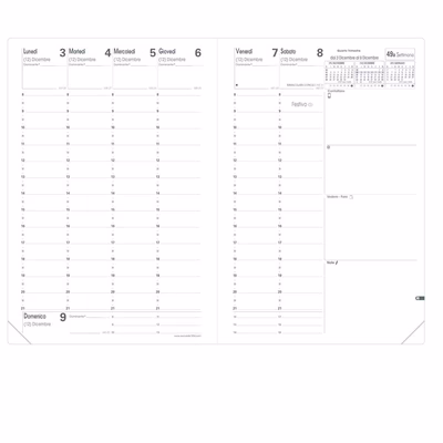 Immagine di Ricambio agenda Quo Vadis Ministro 16x24 bianco