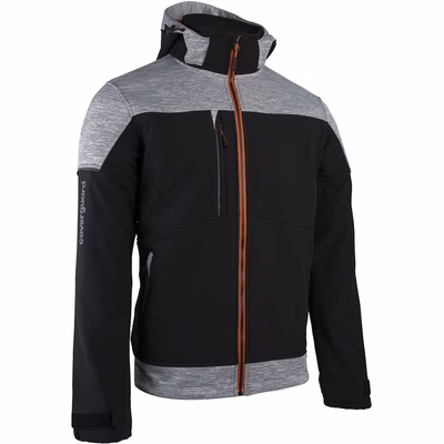 Immagine di Giacca softshell COVERGUARD BANJO colore nero/zucca taglia XXXXL