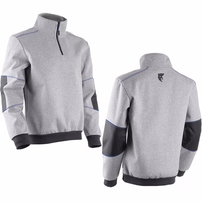 Immagine di Felpa tecnica COVERGUARD ORCKA colore grigio chiaro taglia S