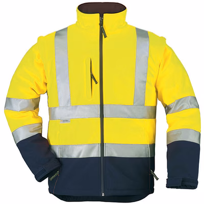 Immagine di Giacca softshell COVERGUARD STATION colore giallo/blu taglia XXL