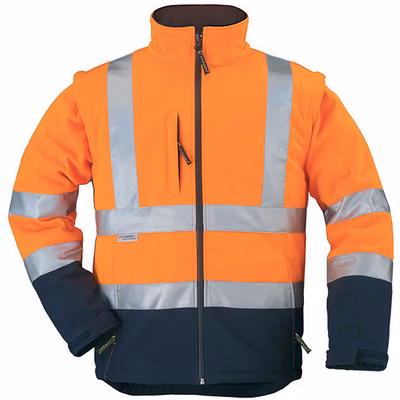 Immagine di Giacca softshell COVERGUARD STATION colore arancione/blu taglia S