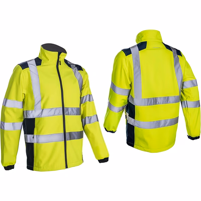 Immagine di Giacca softshell COVERGUARD KANPA colore giallo/blu taglia XXXXL