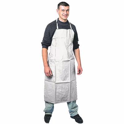 Immagine di Grembiule antiacido COVERGUARD PVC APRON cm 110x75 colore bianco