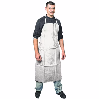 Immagine di Grembiule antiacido COVERGUARD PVC APRON cm 120x90 colore bianco