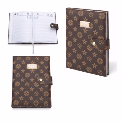Immagine di Agenda Lusso in PU termovirante Giornaliera 15x21 marrone