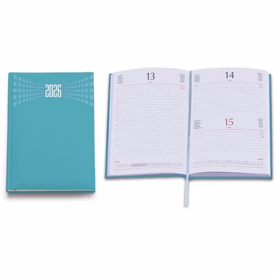 Immagine di Agenda Matra giornaliera f.to 11x17 verde acqua 20+