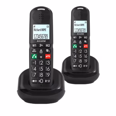 Immagine di Telefono cordless digitale ALCATEL DECT XL685 DUO EWE NEGRO ATL1428452