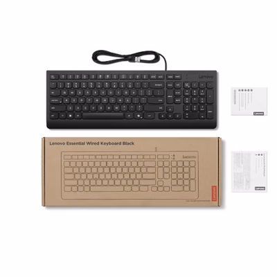 Immagine di LENOVO Tastiera cablata Essential nera , Italia 4Y41R64653