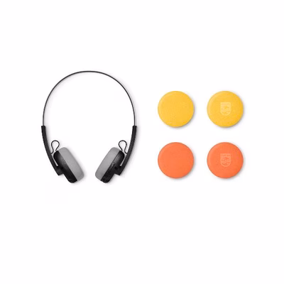 Immagine di Cuffie senza filo Nero PHILIPS CUFFIE ON EAR WIRELESS NERO THE RINGO TAH2000BK/00