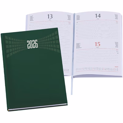 Immagine di Agenda Matra giornaliera f.to 15x21 verde 20+