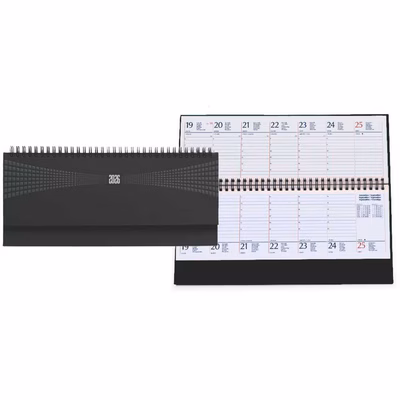 Immagine di Planning Matra con spirale 30x15 nero