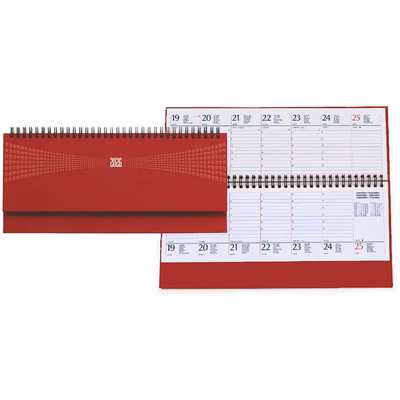 Immagine di Planning Matra con spirale 30x15 rosso