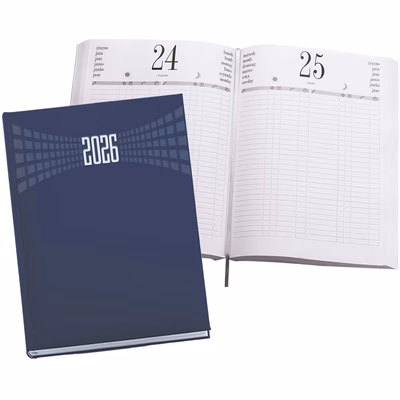 Immagine di Agenda libro prenotazioni giornaliera A4 blu 10+