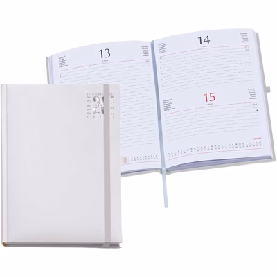 Immagine di Agenda Matra con elastico giornaliera f.to 11x17 bianco 20+
