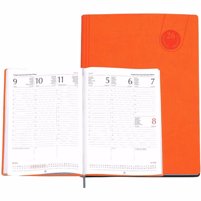 Immagine di Agenda Tavecchi settimanale 17x24 arancione 20+