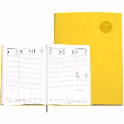 Immagine di Agenda Tavecchi settimanale 17x24 giallo 20+