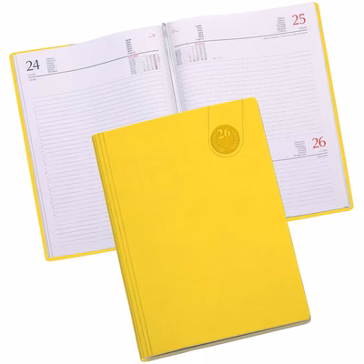 Immagine di Agenda Tavecchi giornaliera 15x21 giallo 20+