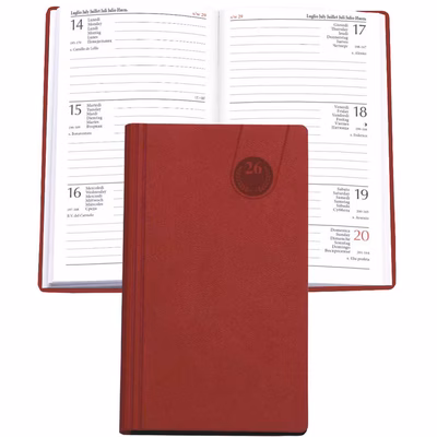 Immagine di Agenda Tavecchi settimanale 8x14 rosso 100+