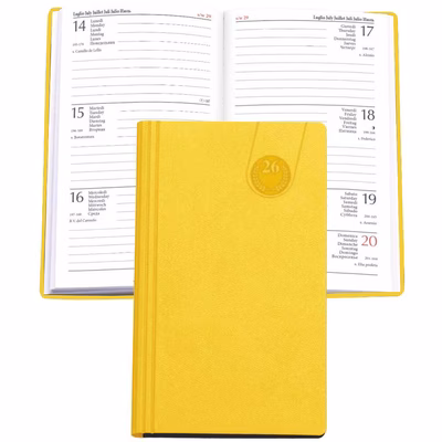 Immagine di Agenda Tavecchi settimanale 8x14 giallo 100+