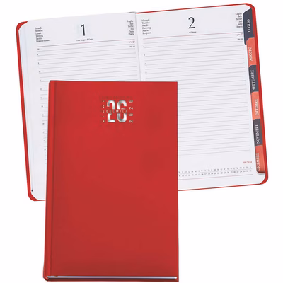 Immagine di Agenda giornaliera fustellata 11x17 rosso 20+