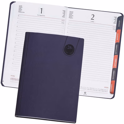 Immagine di Agenda Tavecchi giornaliera fustellata 11x17 blu 20+