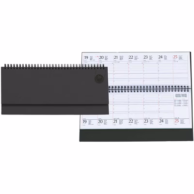 Immagine di Planning Tavecchi con spirale 30x15 nero 20+